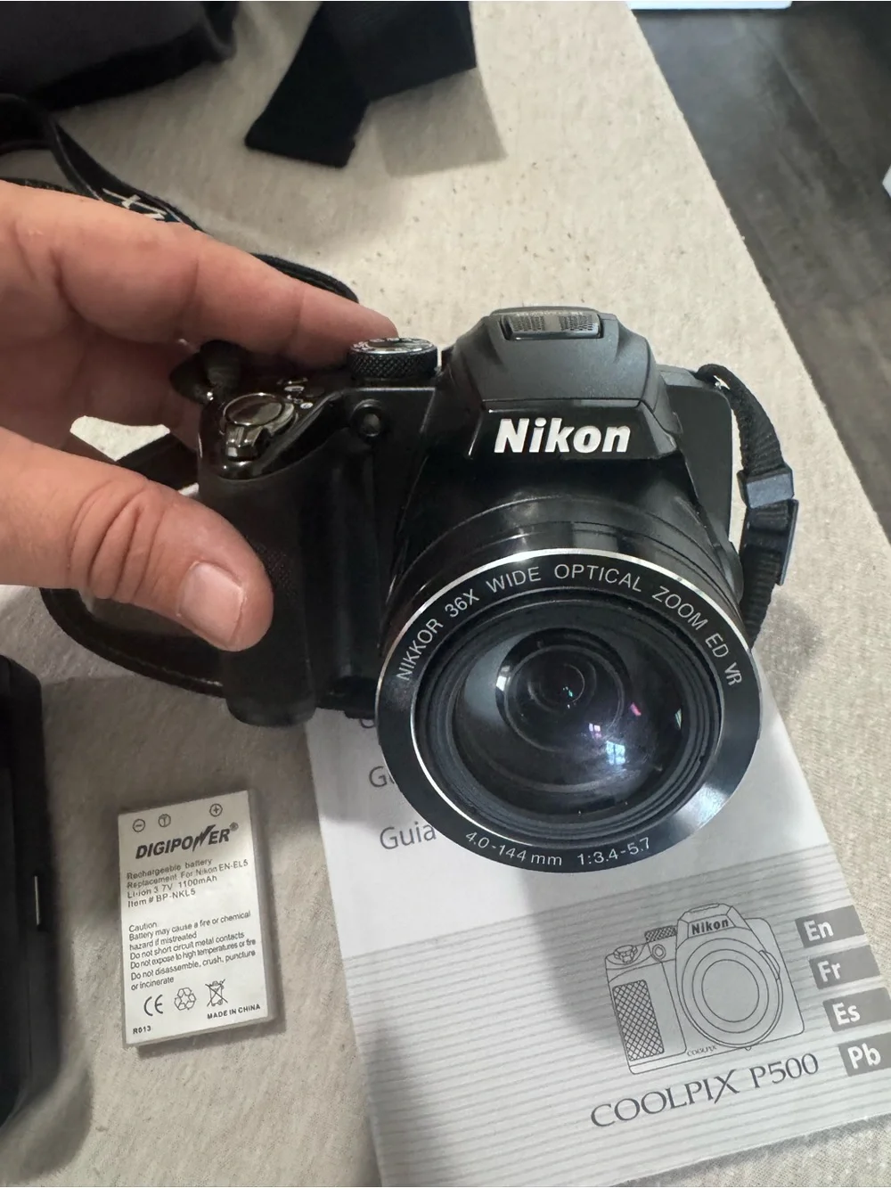 Nikon COOLPIX P500 Digital Camera Tested Excellent Condition Compact Zoom